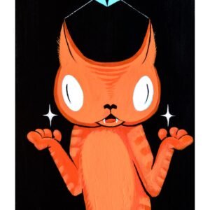 “Orange Cat Behavior” Stickers